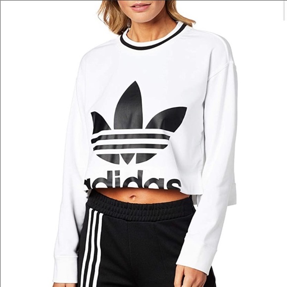 adidas cropped crew neck
